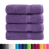 VidaXL serviettes de bain solund 4 pcs 600 g m² 70x140 cm violet