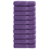 Vidaxl Bad Towel Sole 10 PCS 600 g m² 740 cm purpur