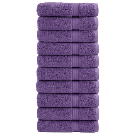 VidaXL serviettes de bain solund 10 pièces 600 g m² 100x150 cm