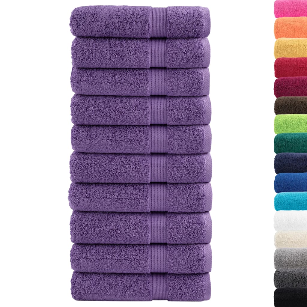 Vidaxl Bath Towels Solund 10 St 600 g m² 100x150 cm