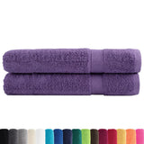 VidaXL serviettes de sauna solund 2 pcs 600 g m² 80x200 cm violet