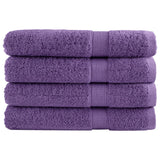 VidaXL serviettes de sauna solund 4 pcs 600 g m² 80x200 cm violet