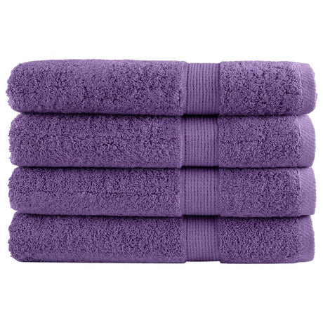 VidaXL serviettes de sauna solund 4 pcs 600 g m² 80x200 cm violet