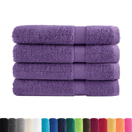 VidaXL serviettes de sauna solund 4 pcs 600 g m² 80x200 cm violet