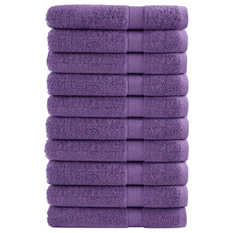 Vidaxx serviettes de sauna solund 10 pcs 600 g m² 80x200 cm violet