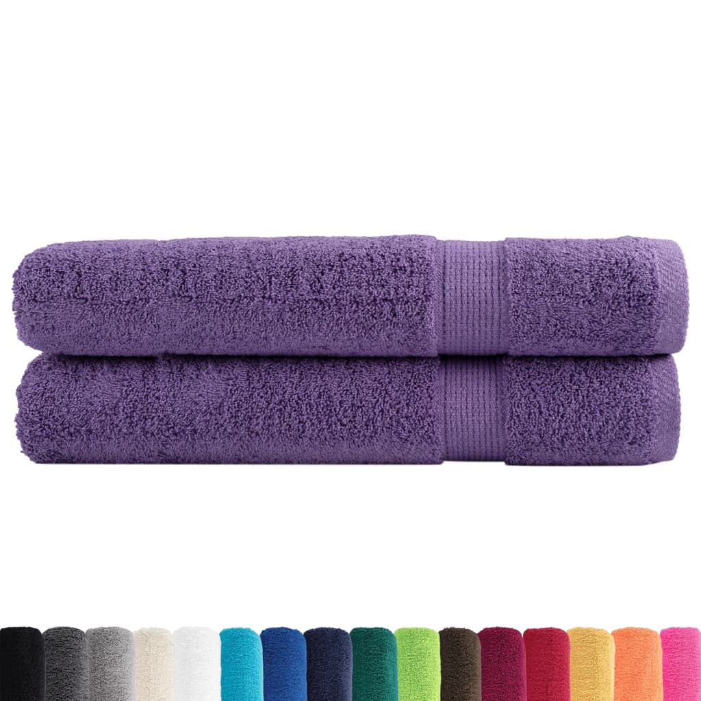 Vidaxx serviettes solund 2 pcs 600 g m² 100x200 cm violet