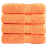 VidaXL serviettes de bain solund 4 pcs 600 g m² 70x140 cm orange