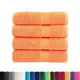 VidaXL serviettes de bain solund 4 pcs 600 g m² 70x140 cm orange