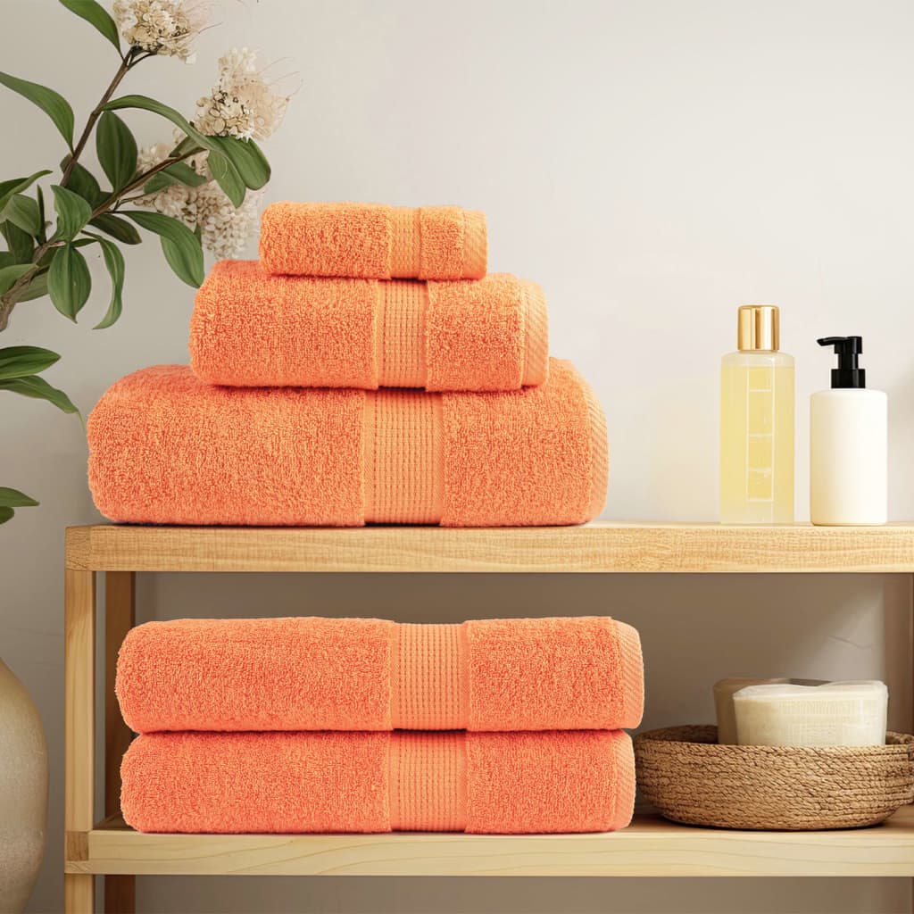 Vidaxl Bad Towel Folitie 4 PCs 600 g m² 70x140 cm orange