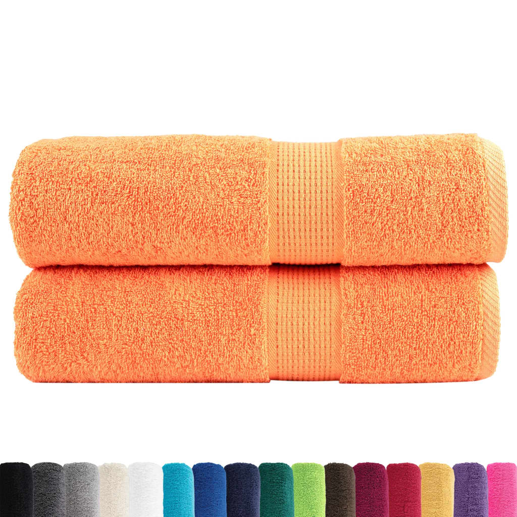VidaXL serviettes de bain solund 2 pièces 600 g m² 100x150 cm