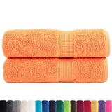 VidaXL serviettes de bain solund 2 pièces 600 g m² 100x150 cm