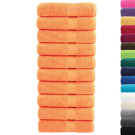 VidaXL serviettes de bain solund 10 pièces 600 g m² 100x150 cm