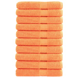 VidaXL serviettes de sauna solund 10 pièces 600 g m² 80x200 cm orange