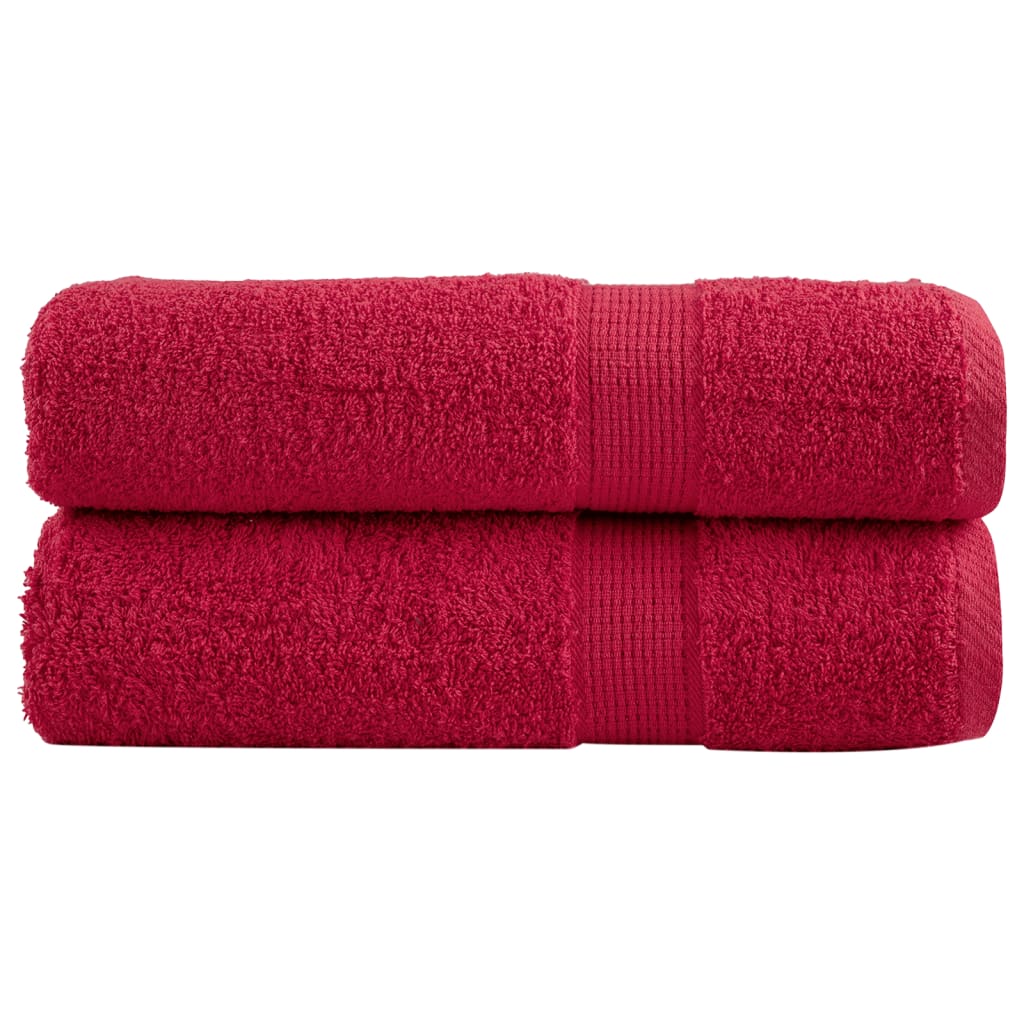 VidaXL serviettes de bain solund 2 pièces 600 g m² 100x150 cm