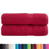 VidaXL serviettes de bain solund 2 pièces 600 g m² 100x150 cm