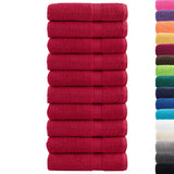 VidaXL serviettes de bain solund 10 pièces 600 g m² 100x150 cm