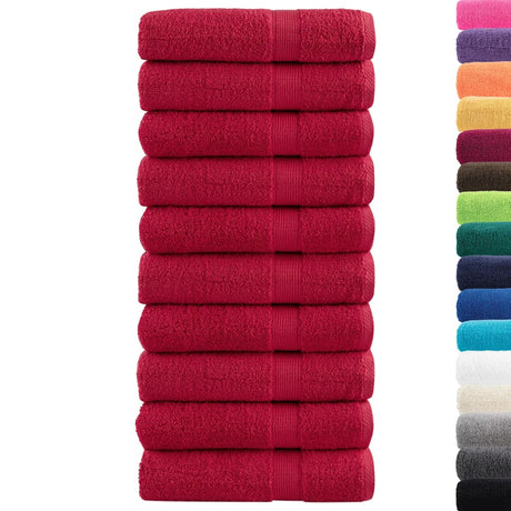 VidaXL serviettes de bain solund 10 pièces 600 g m² 100x150 cm