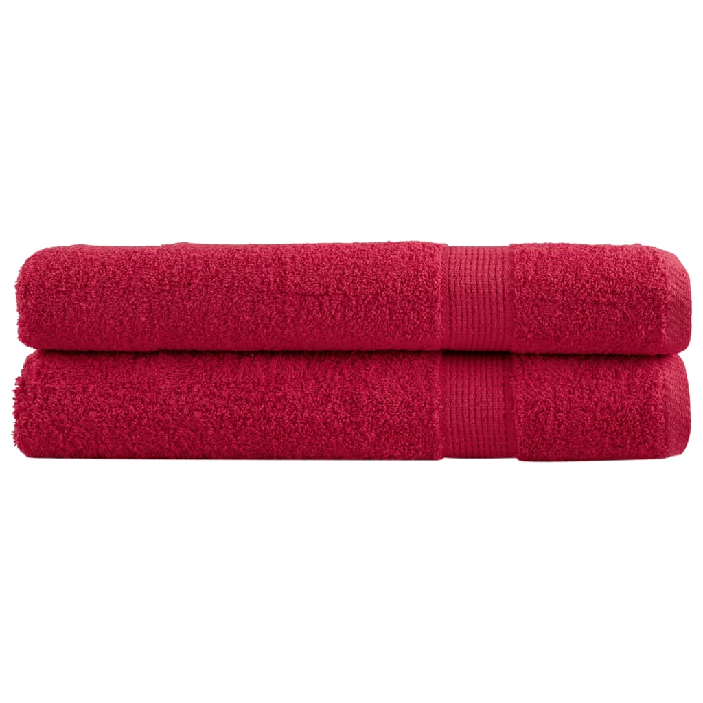 Vidaxl Sauna Cloths Solund 2 PCS 600 g m² 80x200 cm rojo