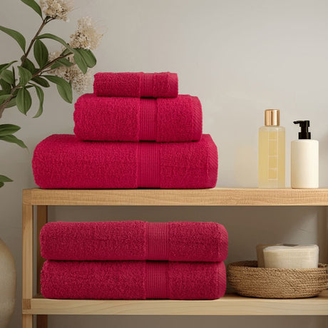 VidaXL serviettes de sauna solund 2 pcs 600 g m² 80x200 cm rouge