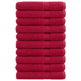 Vidaxl Sauna Cloths Solund 10 PCS 600 g m² 80x200 cm rojo