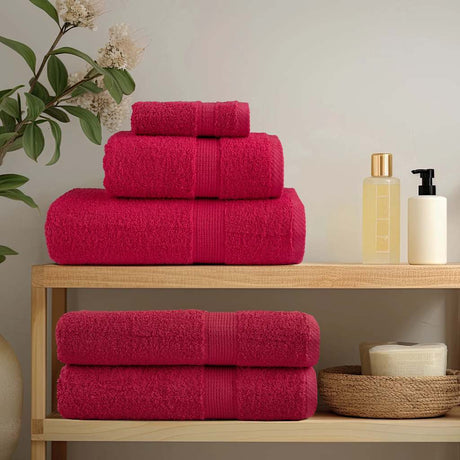 Vidaxx serviettes de sauna solund 10 pièces 600 g m² 80x200 cm rouge