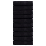 VidaXL Serviettes SOLUND 10 pcs 600 g m² 50x100 cm noir