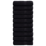 Toallas de baño Vidaxl Solund 10 ST 600 g m² 70x140 cm Negro