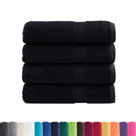 VidaXL serviettes de bain solund 4 pièces 600 g m² 100x150 cm