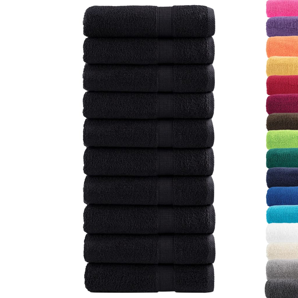 VidaXL serviettes de bain solund 10 pièces 600 g m² 100x150 cm