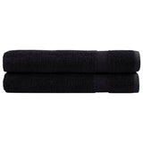 Vidaxl sauna cloths Solund 2 pcs 600 g m² 80x200 cm black