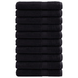 VidaXL serviettes de sauna solund 10 pièces 600 g m² 80x200 cm noir