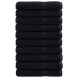 Vidaxl Sauna Cloths Solund 10 PCS 600 g m² 80x200 cm Negro