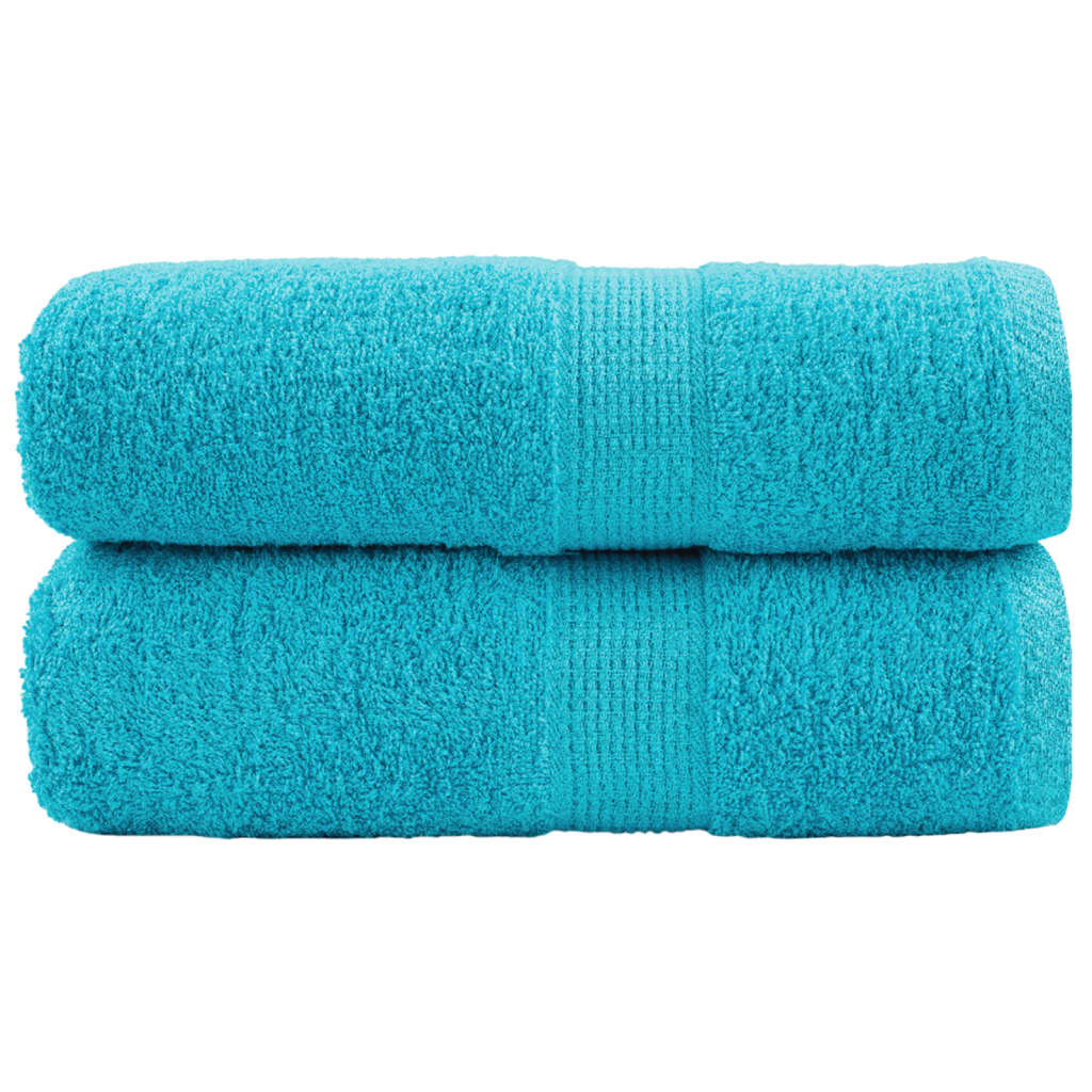 VidaXL serviettes invités solund 2 pcs 600 g m² 30x50 cm turquoise