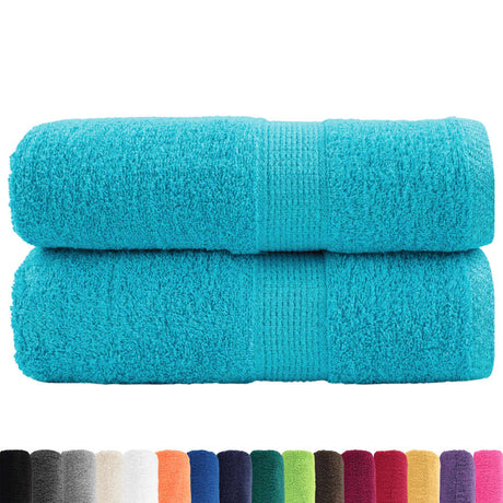 VidaXL serviettes invités solund 2 pcs 600 g m² 30x50 cm turquoise