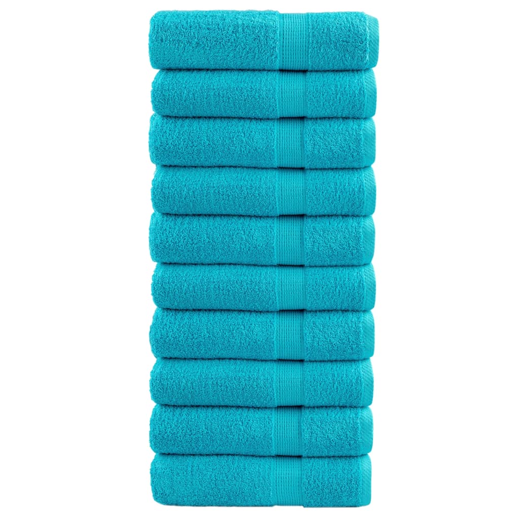 Vidaxx serviettes de bain solund 10 pcs 600 g m² 70x140 cm turquoise