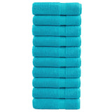 Vidaxx serviettes de bain solund 10 pcs 600 g m² 70x140 cm turquoise