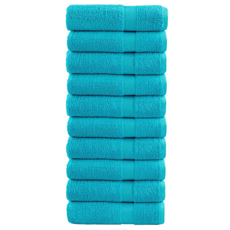 Vidaxx serviettes de bain solund 10 pcs 600 g m² 70x140 cm turquoise