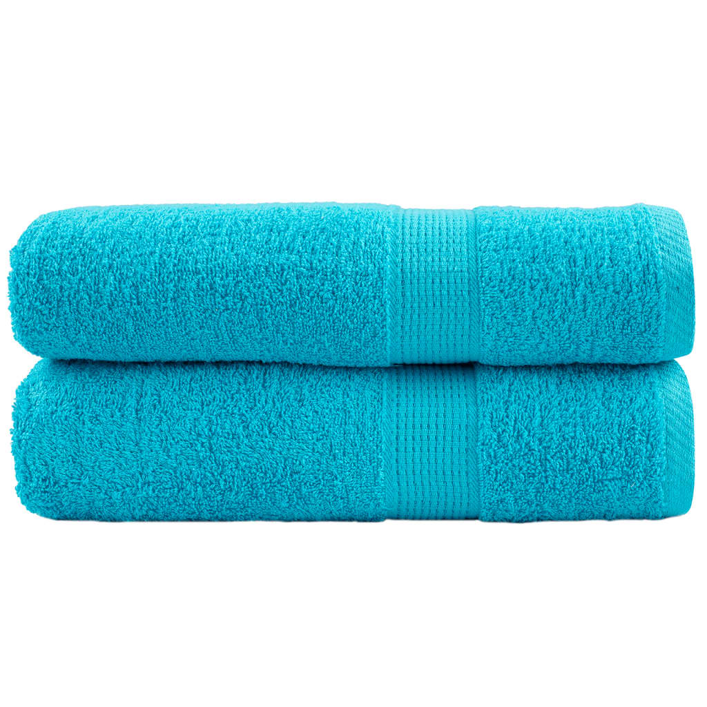 VidaXL serviettes de bain solund 2 pièces 600 g m² 100x150 cm