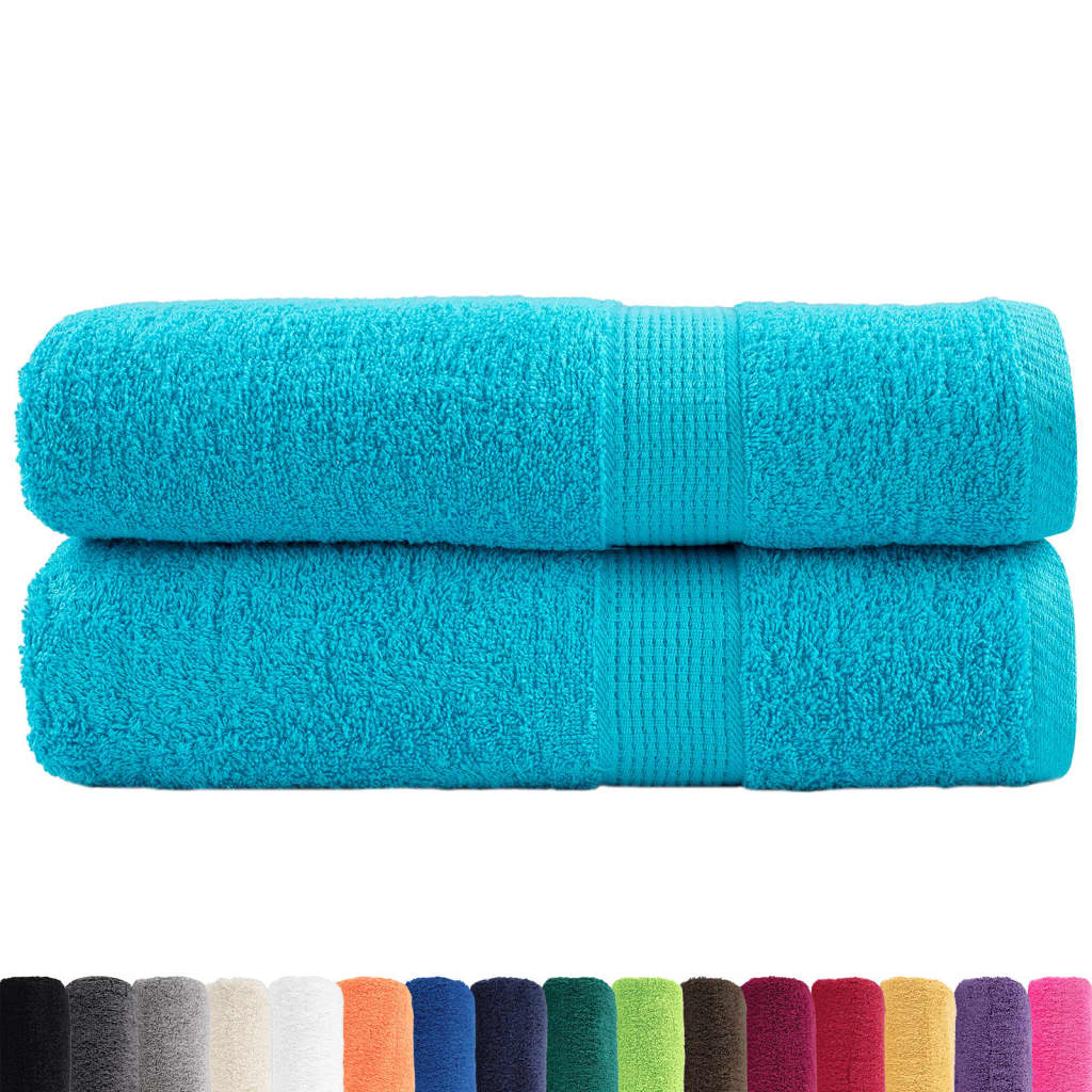 VidaXL serviettes de bain solund 2 pièces 600 g m² 100x150 cm