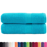 VidaXL serviettes de bain solund 2 pièces 600 g m² 100x150 cm