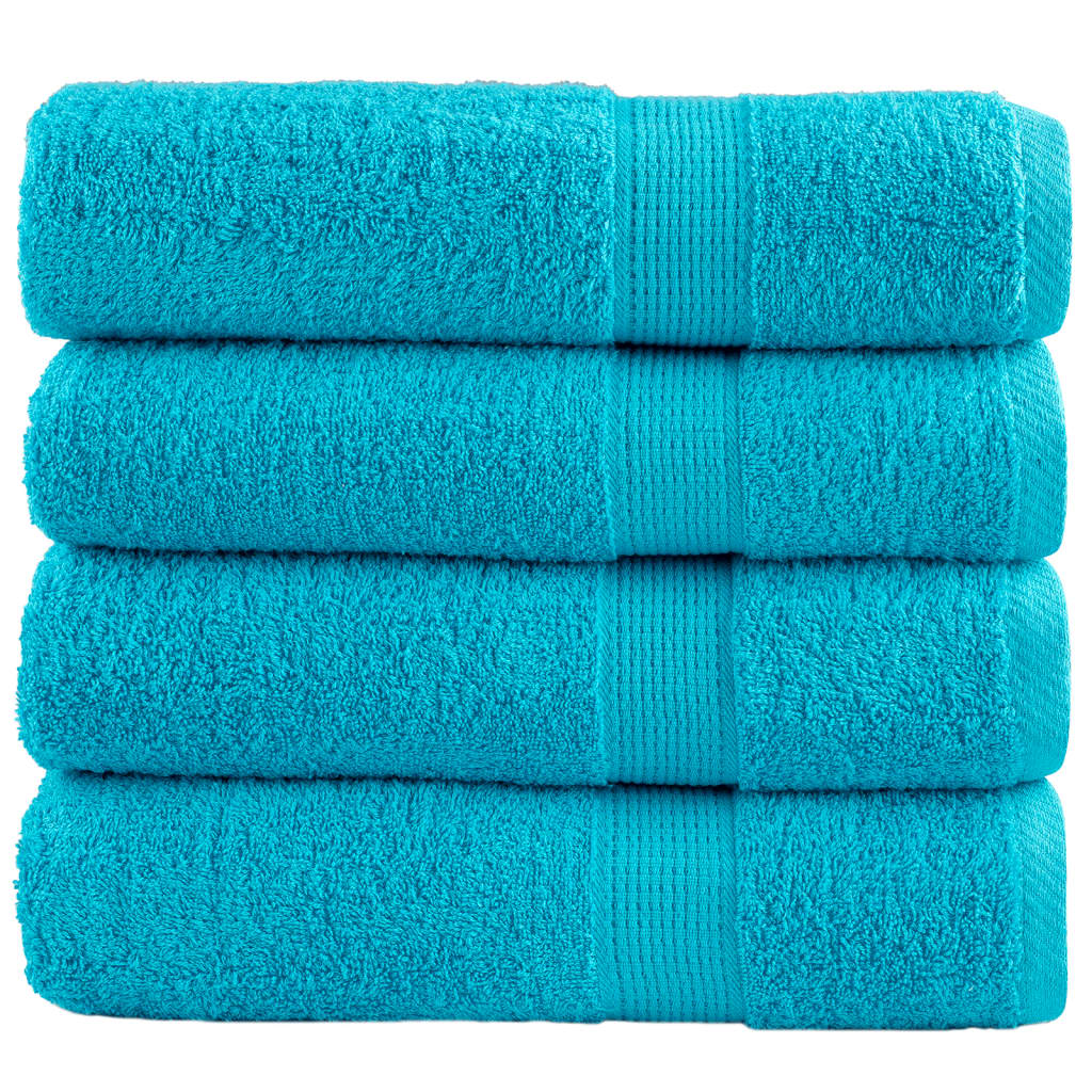 VidaXL serviettes de bain solund 4 pièces 600 g m² 100x150 cm