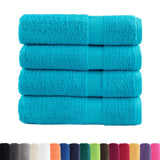 VidaXL serviettes de bain solund 4 pièces 600 g m² 100x150 cm