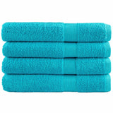 VidaXL serviettes de sauna solund 4 pcs 600 g m² 80x200 cm turquoise