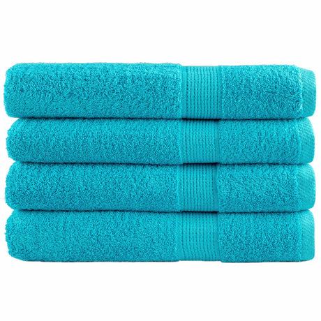 VidaXL serviettes de sauna solund 4 pcs 600 g m² 80x200 cm turquoise