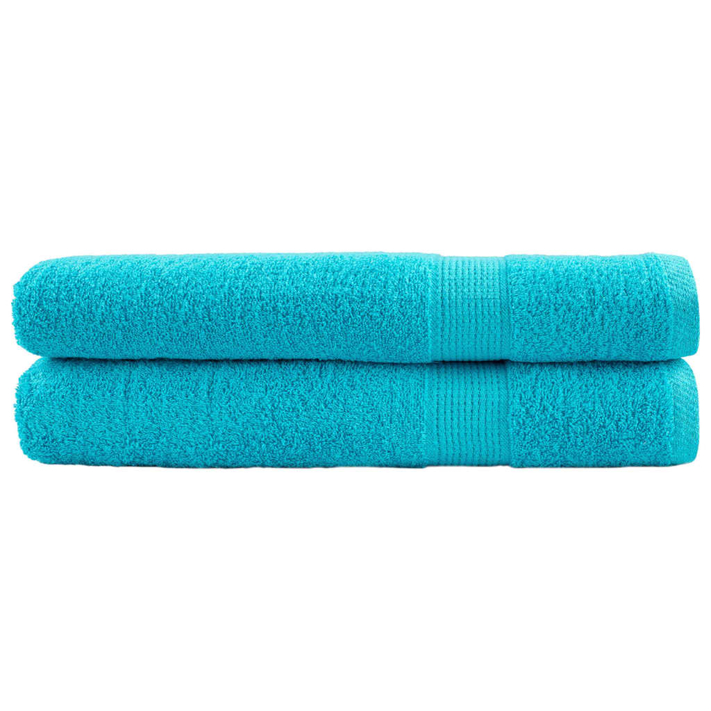 VidaXL Serviettes SOLUND 2 pcs 600 g m² 100x200 cm turquoise