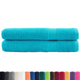 VidaXL Serviettes SOLUND 2 pcs 600 g m² 100x200 cm turquoise