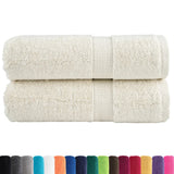Vidaxx débarbouillettes premium solund 2 pièces crème 30x30 cm 600 g m2