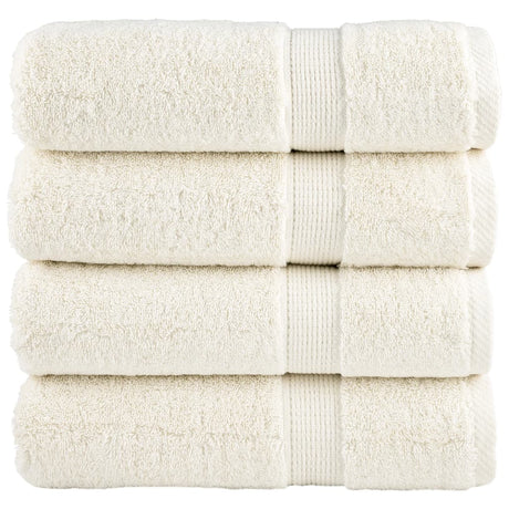 VidaXL serviettes de bain solund 4 pcs 600 g m² 70x140 cm couleur crème