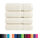 VidaXL serviettes de bain solund 4 pcs 600 g m² 70x140 cm couleur crème