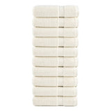 VidaXL serviettes de bain solund 10 pièces 600 g m² 70x140 cm couleur crème
